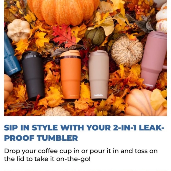 FrostBuddy To-Go-Buddy Universal Cup Insulator-32oz~Stainless Steel Tumbler~NEW - Picture 16 of 16